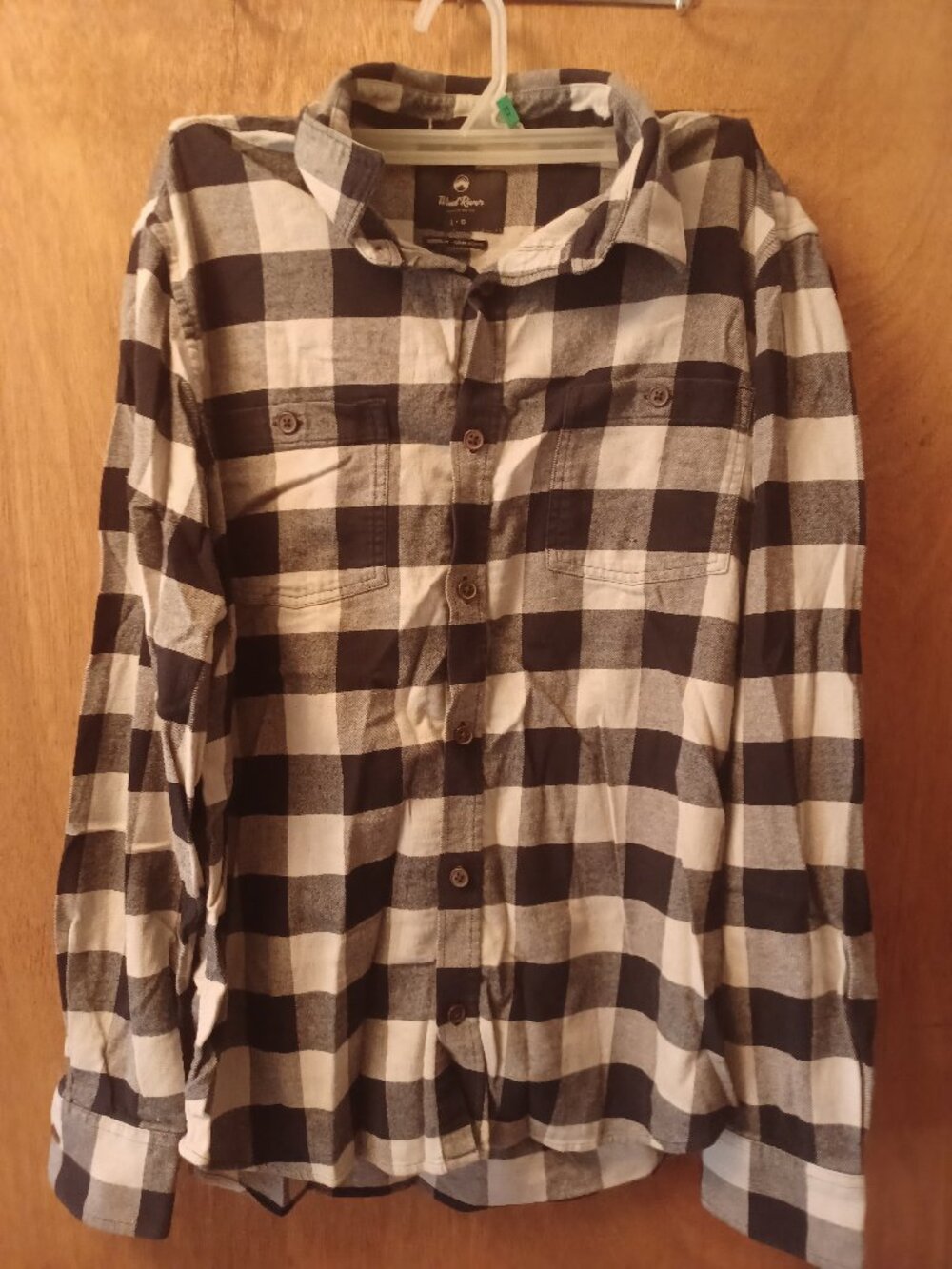 Wind River Flannel Shirt Button Down Men's Plaid